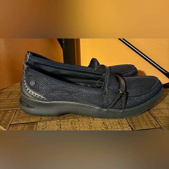 Bzees Abby Almond Toe Navy NAABYY Slip On Loafer Womens 8.5M Fabric Manmade - Picture 4 of 9